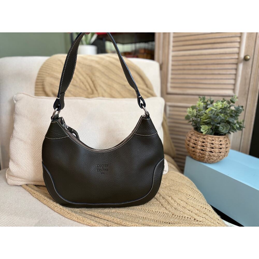 Dooney & Bourke Small Hobo / East West Slouchy Shoulder Bag Black Leather